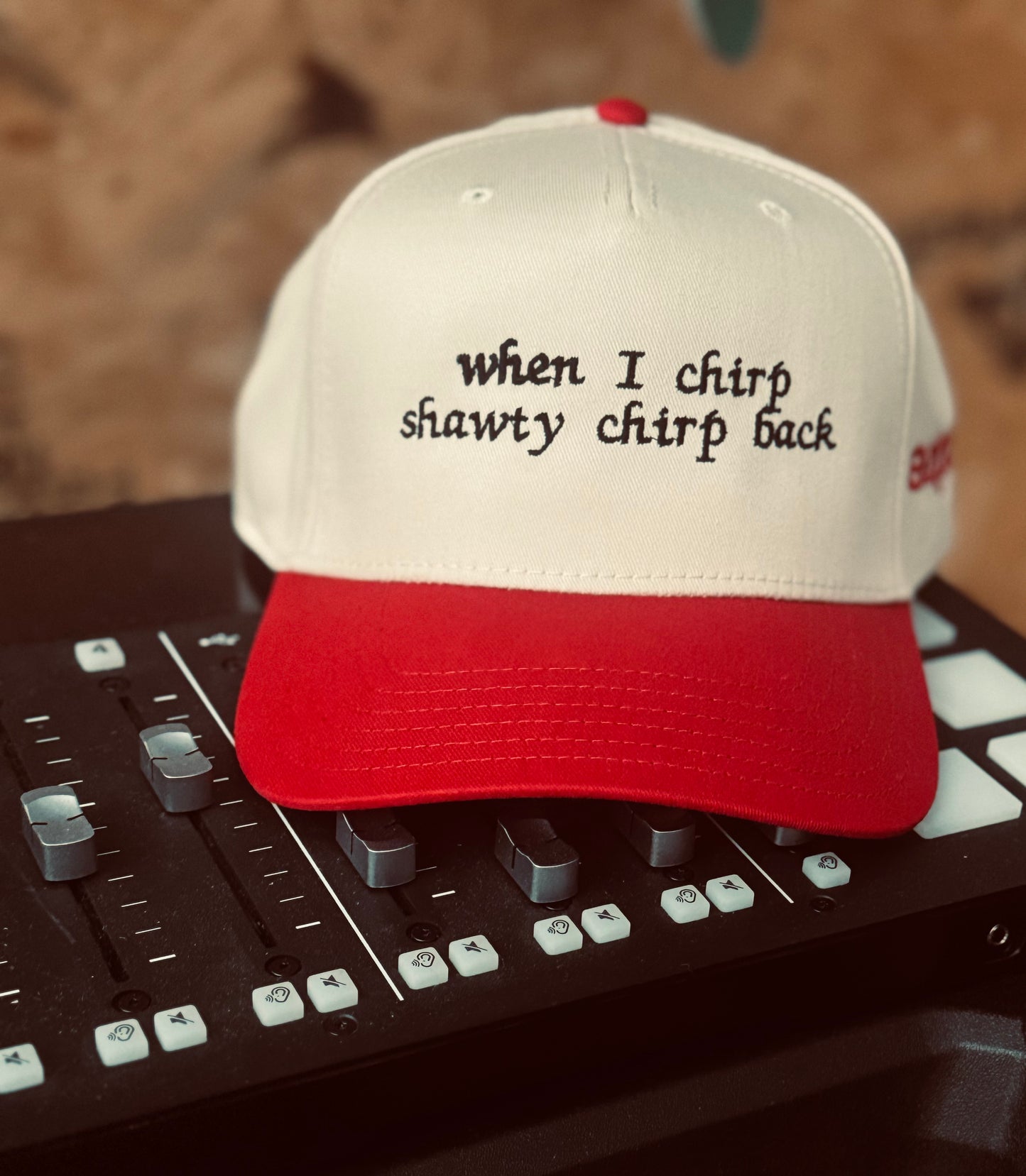 When I Chirp Shawty Chirp Back – Cream & Red Otto Snapback