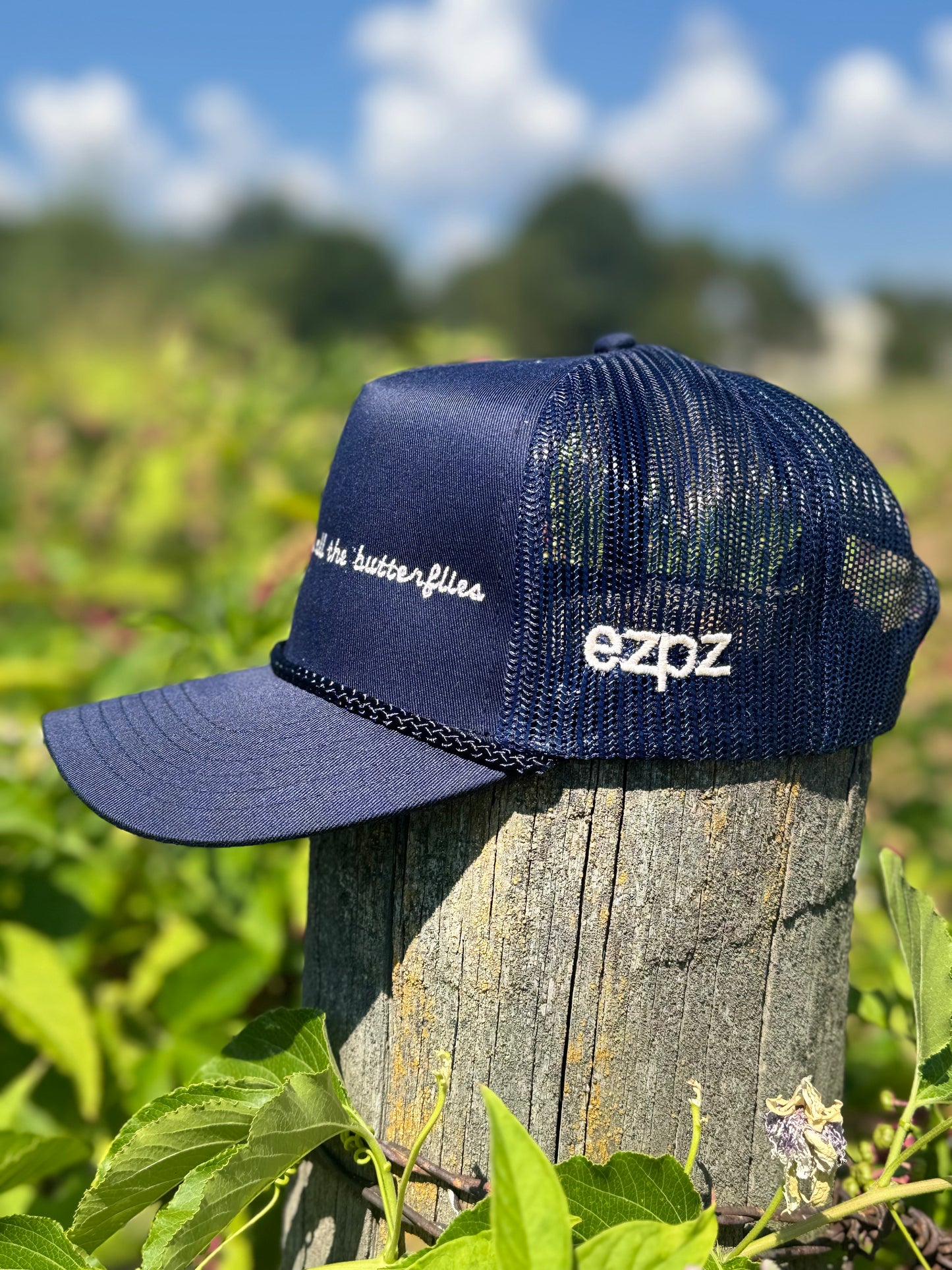 I Should Be Over All the Butterflies – Blue Otto Rope Hat