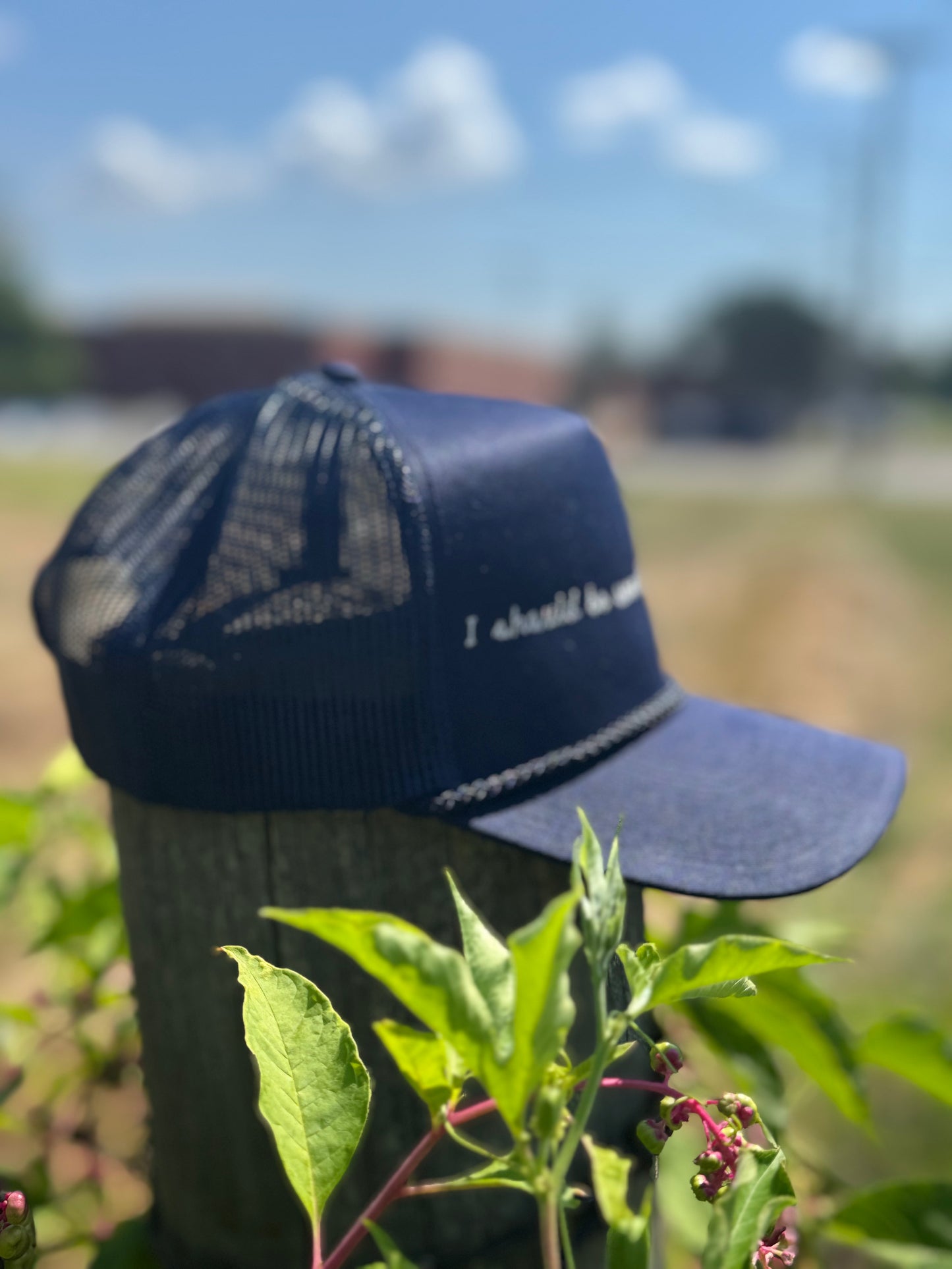 I Should Be Over All the Butterflies – Blue Otto Rope Hat