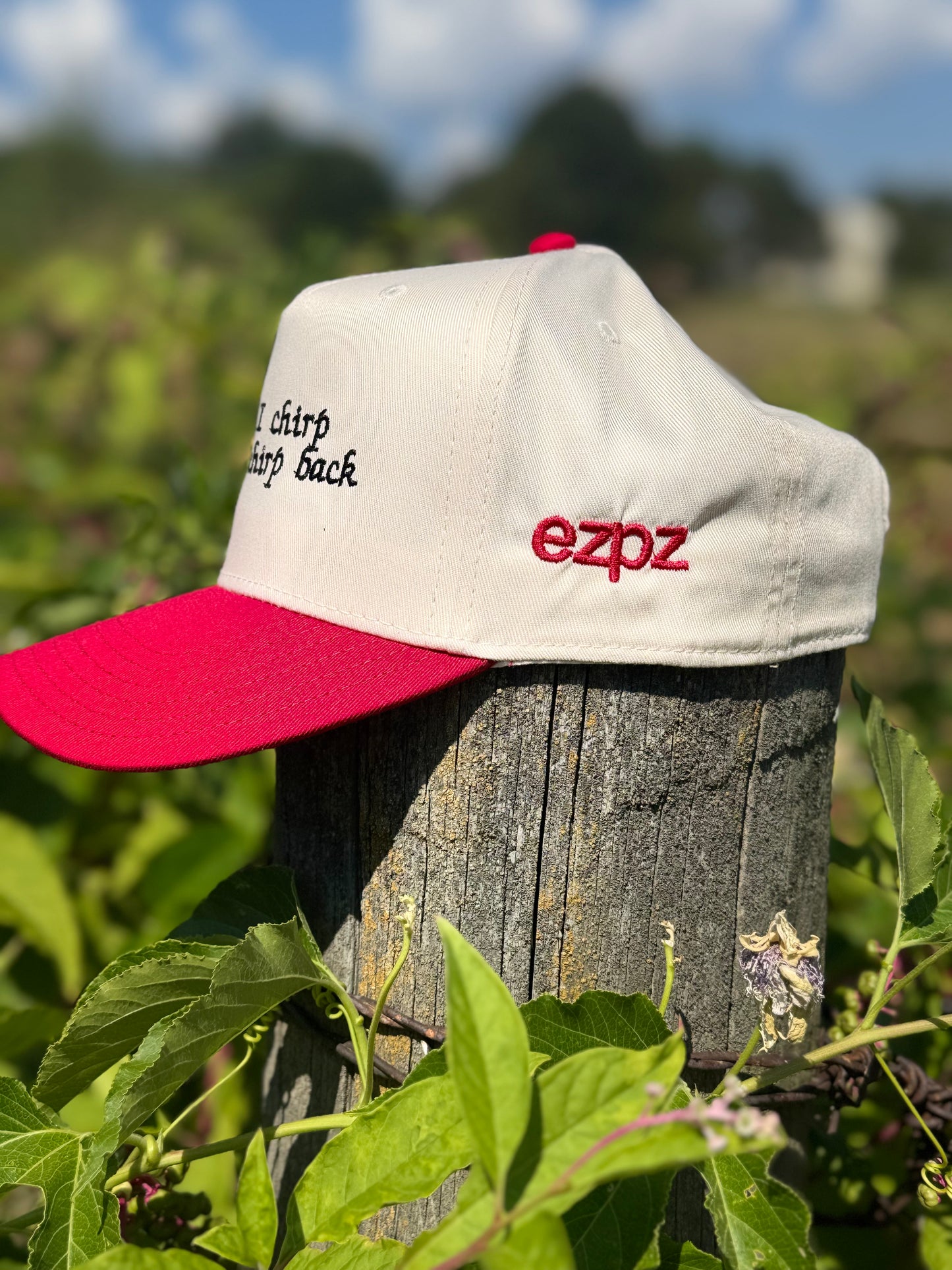When I Chirp Shawty Chirp Back – Cream & Red Otto Snapback