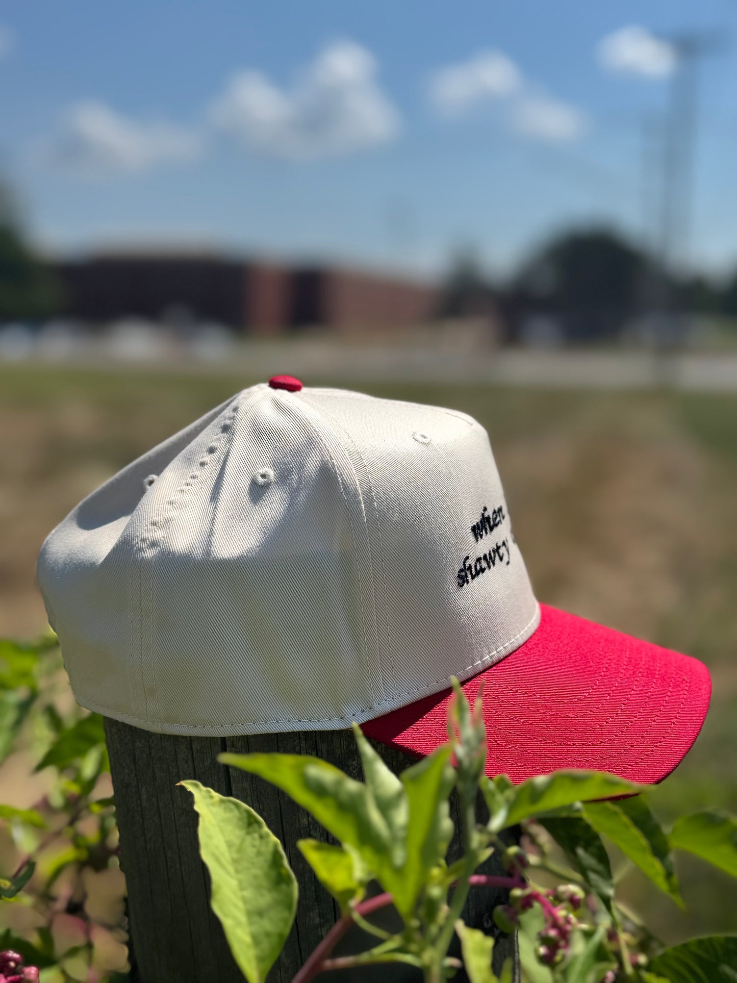 When I Chirp Shawty Chirp Back – Cream & Red Otto Snapback