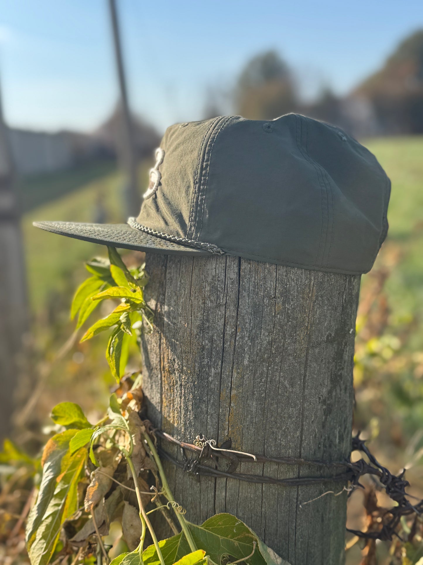 EZPZ Olive Trail Hat – Outdoor Nylon Rope Cap