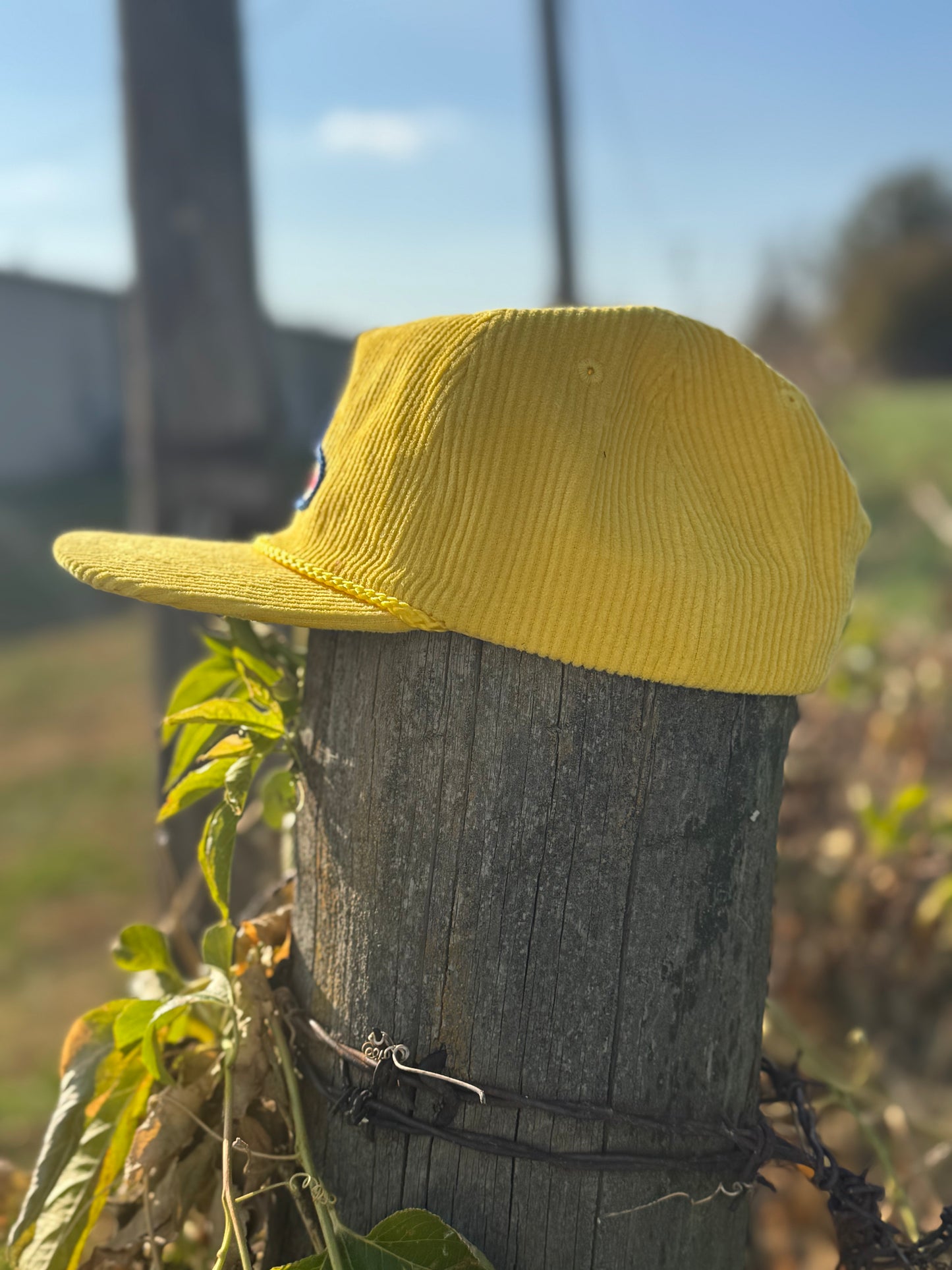 Yellow Corduroy Branded EZPZ