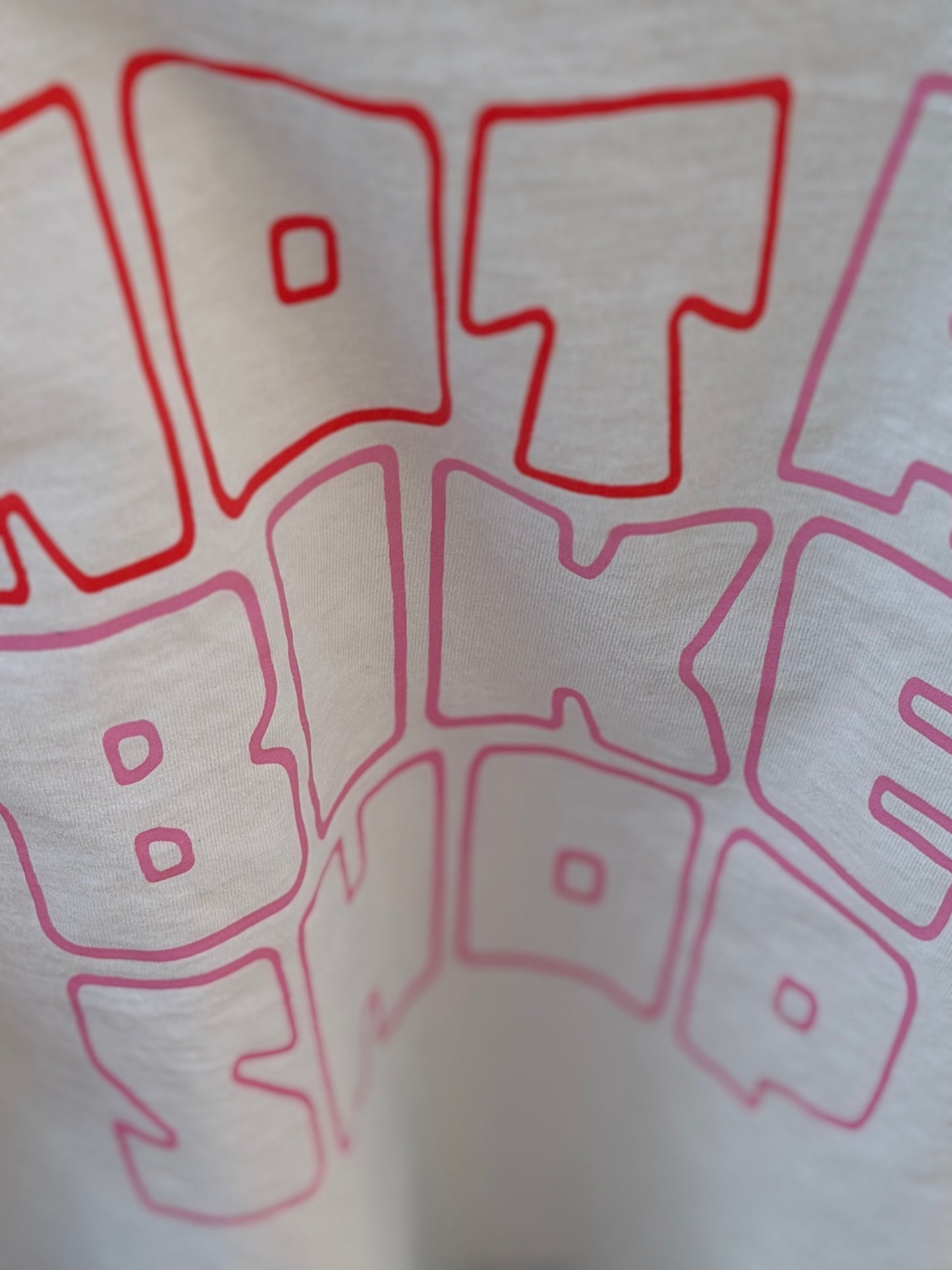 Easy Peasy “Not a Bike Shop” Crop Tee — Cream