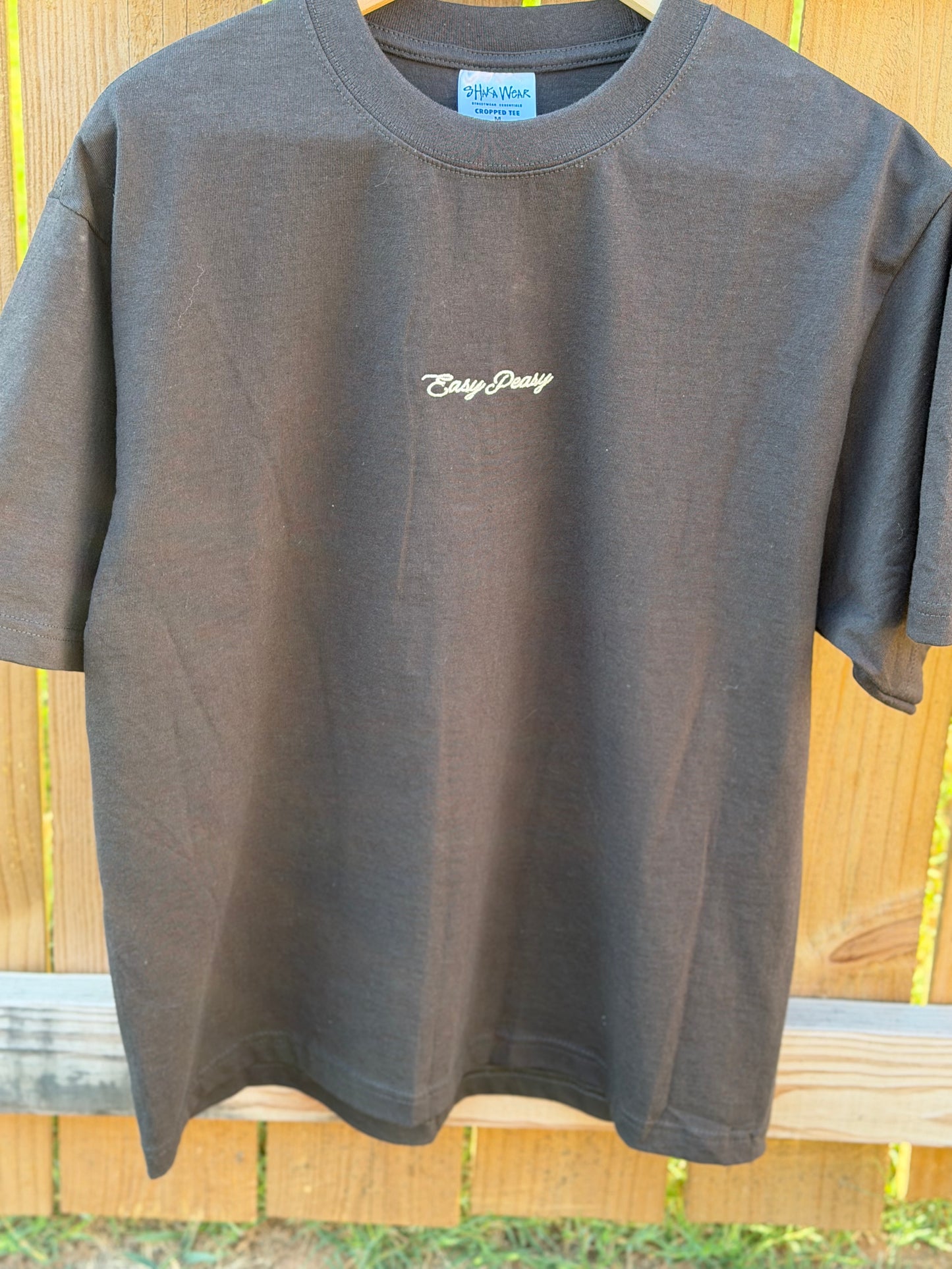 Easy Peasy Essential Crop Tee — Vintage Black