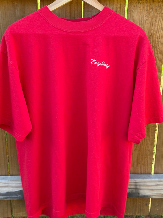 Easy Peasy Lemon Squeezy Tee — Red